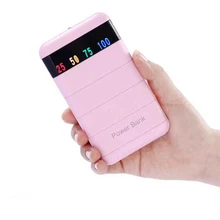 4 цвета портативный Банк питания 20000 мАч универсальный банк питания 18650 зарядное устройство с ЖК-экраном для мобильных телефонов для iphone