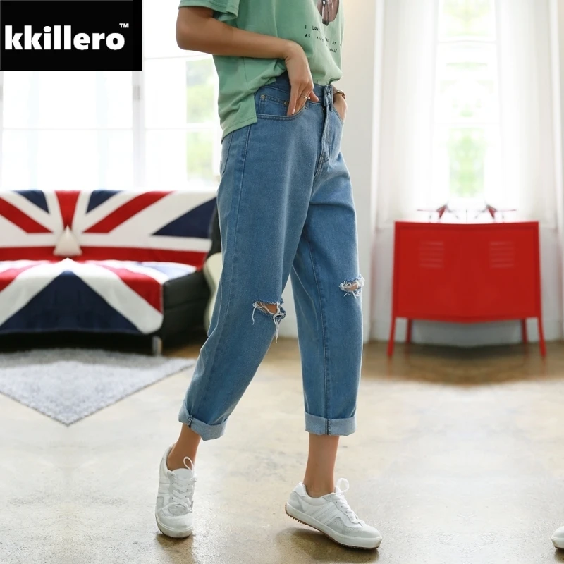 boyfriend jeans without holes