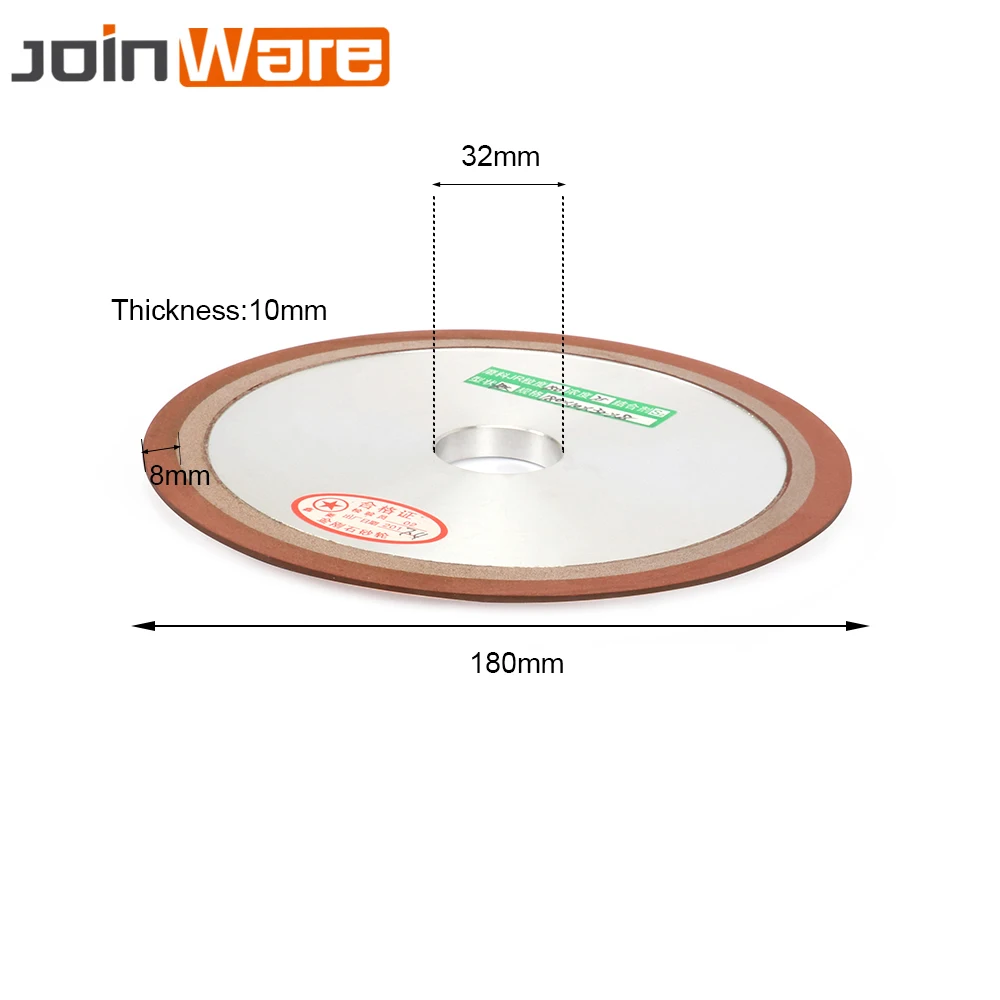 " алмазный шлифовальный круг диск 180x32x8x10 мм шлифовальный станок для заточки твердосплавный фрезерный станок абразивный инструмент 150 Зернистость