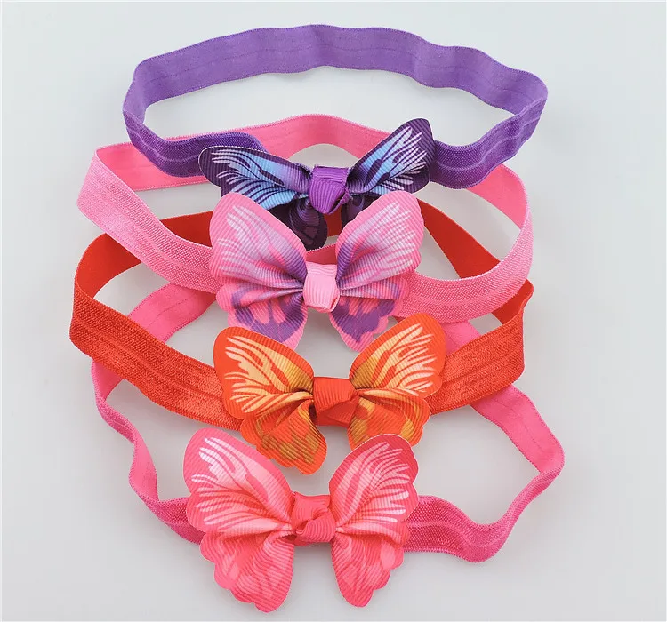 Buy 10PCS Butterfly headband 3D ribbon bow with