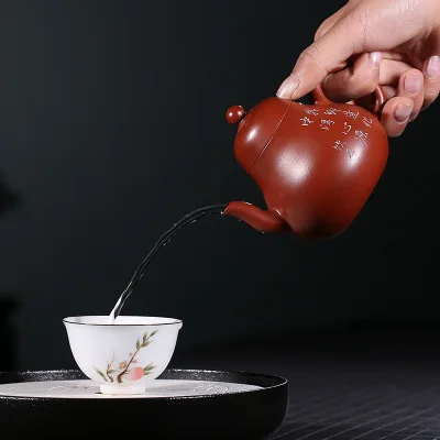 Аутентичные ручной работы горшок Zisha Исин ручной Да Хун Пао чай Си Тинг чайник надписи Изысканная Подарочная коробка Упаковка