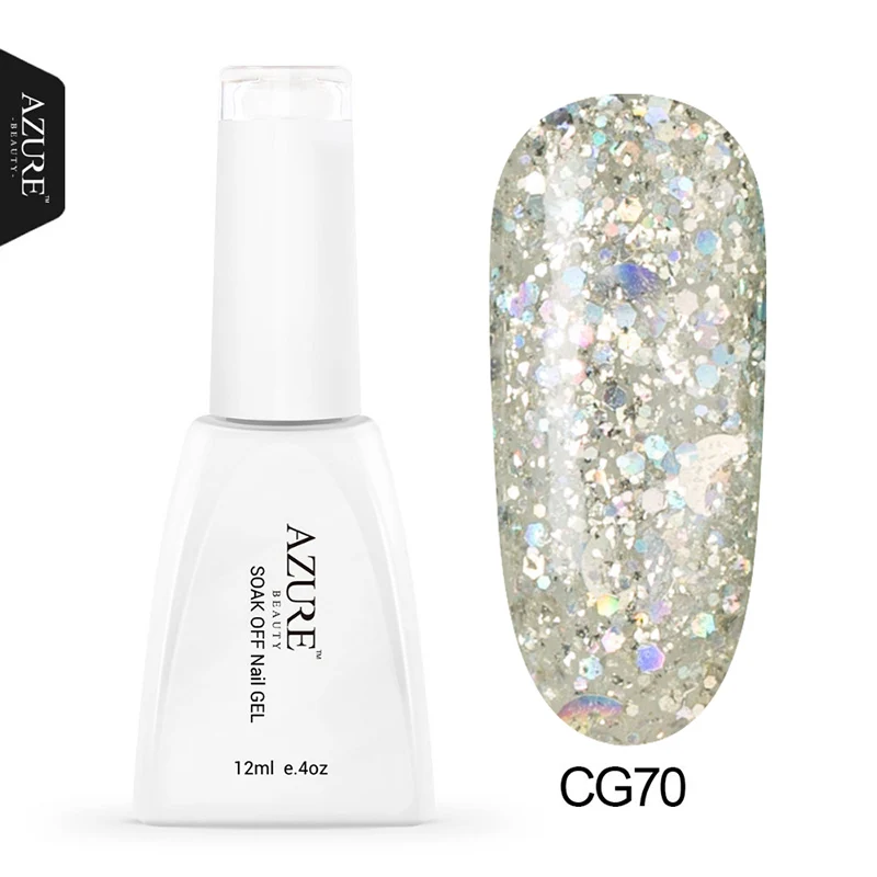 

Azure Beauty Star Moon Sequins Gel Bling Glitter UV Gel Nail Polish Soak Off Semi-permanent Diamond Glitter Soak Off UV Nail Gel