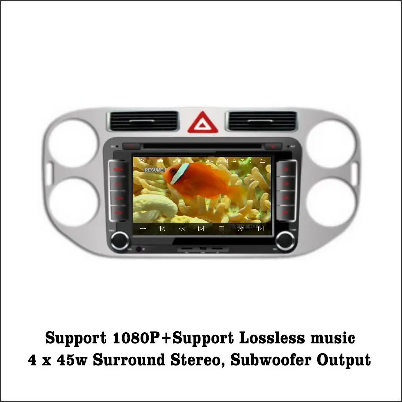 Clearance Liislee Android 7.1 2G RAM For Volkswagen VW Tiguan Car Radio Audio Video Multimedia DVD Player WIFI DVR GPS Navi Navigation 4