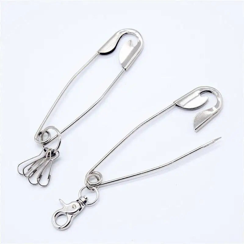 

New Metal Wallet Belt Chain Jean Keychain Silver Ring Clip Keyring Hip Hop Jewelry Car Key Rings