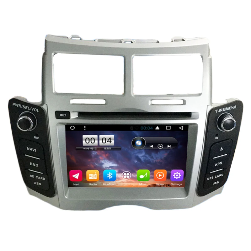 

Quad Core Android 6.0 Car DVD Player for TOYOTA Yaris 2008 2009 2010 2011 CAR Radio gps stereo headunit tape recorder BT 4G WIFI