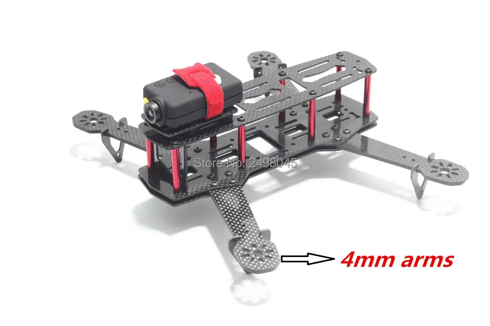 

4mm Arms QAV250 H250 ZMR250 RCX250 250mm Carbon fiber FPV Mini Quadcopter Micro Multicopter Frame Kit