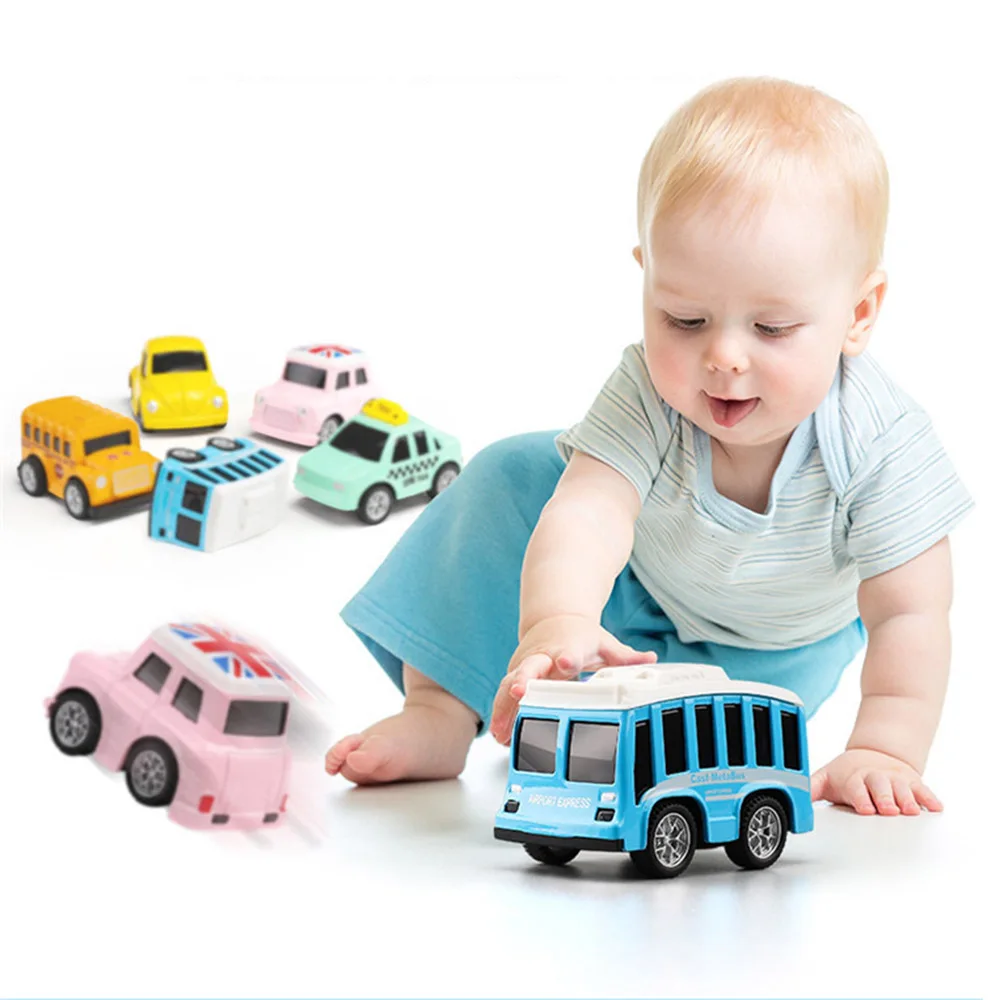 8 шт. сплав тянуть назад автомобиль игрушка мини Diecasts транспортные средства игрушка модель дети подарок автомобиль набор мальчик