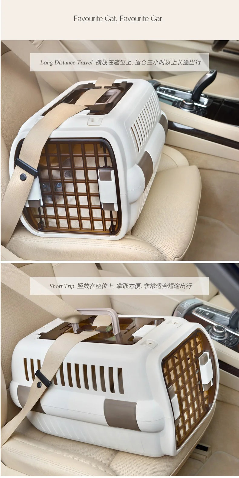 Breathable Portable Pet Travel Carrier Air Transport Cage For Cats Puppies And Small Dogs By Wlyang - 7