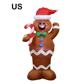 

1.5m Xmas Inflatable Santa Claus Snow Man Doll Gingerbread For Indoor Outdoors Yard Garden Lawn Christmas Decor Inflatable Doll