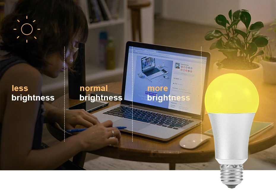 FUNRY WI-FI лампа умный дом светодио дный лампы E27 5 Вт затемнения RGB Цвет изменение APP дистанционного Управление лампочки работать с Alexa