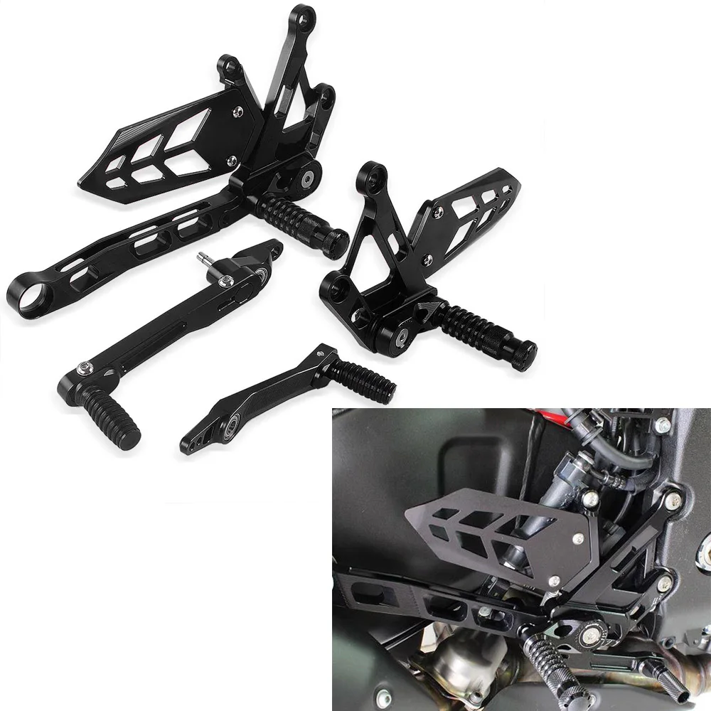 Aluminum Adjustable Rearsets Footrests Dirt Bike Footrest Pedals Rear