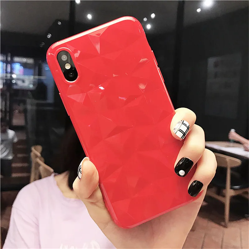 

Candy-colored textured case for iPhone 6 7 8 Plus X Soft Phone Case for iPhone 7 Deluxe Slim