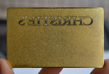 

Cheapest gold metal card copper material CUTOUT LOGO 100pcs US$89 free shipment by DHL