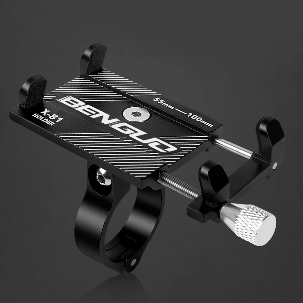 

Aluminum Bicycle Phone Holder For 3.5-6.2 inch Smartphone Adjustable Support GPS Bike Phone Stand Mount Bracket