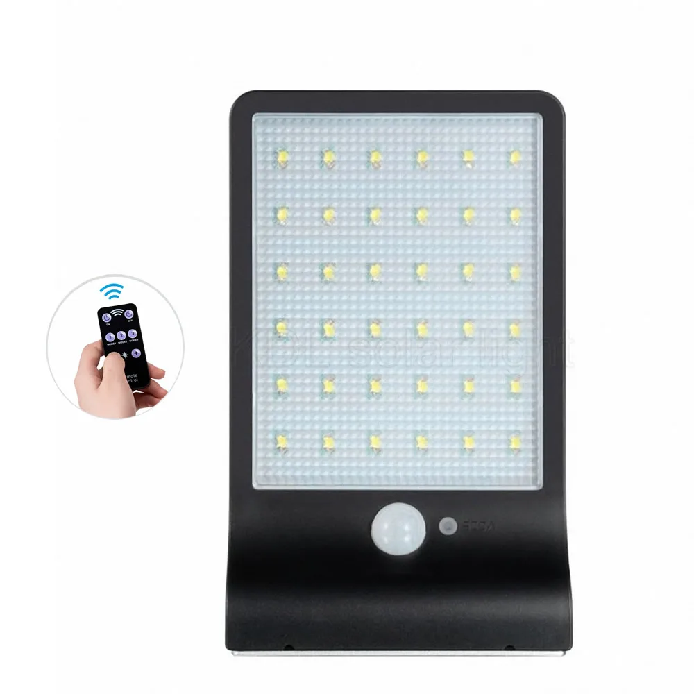 

Newest 48 LED Solar Powered Street Light PIR Motion Sensor Lamps Garden Security Lamp remote control Waterproof bracket g spot