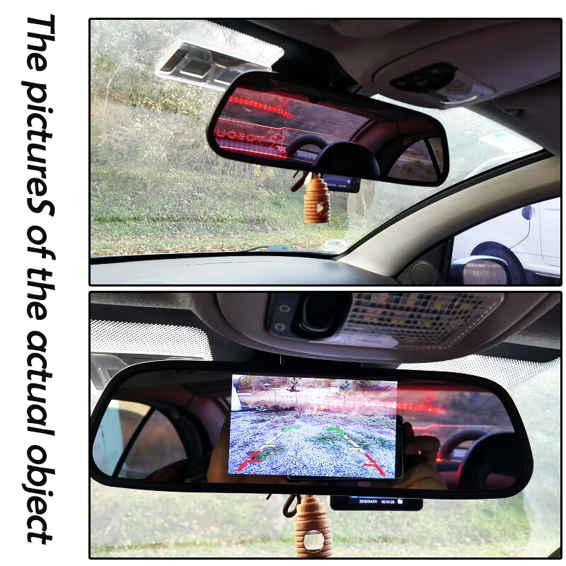 HaiSunny Высокое разрешение 800*480 " TFT lcd цветной автомобильный зеркальный монитор заднего вида+ авто камера заднего вида со светодиодной подсветкой система парковки