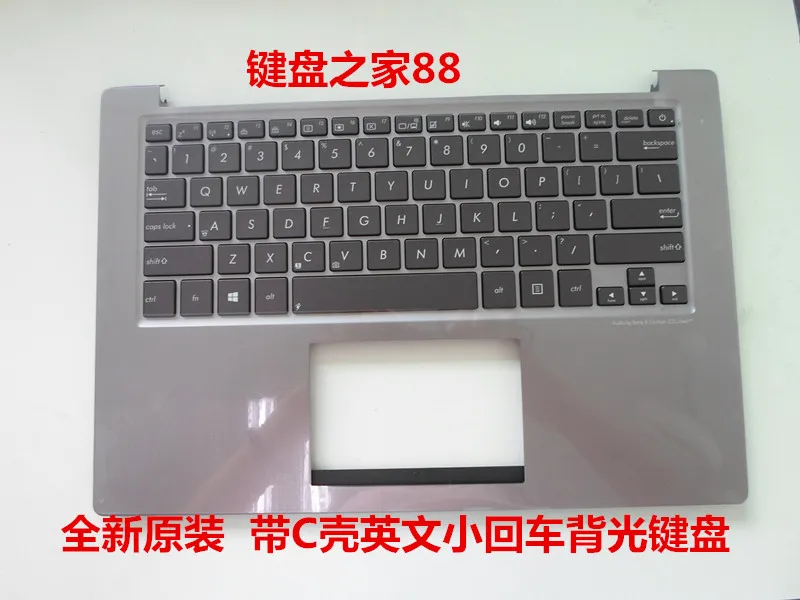 

New US keyboard for FOR ASUS U38 U38D U38DT English Laptop keyboard Backlight palmrest cover