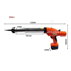 В 12 В Электрический силиконовый пистолет/электрический стеклянный пистолет клеевой пистолет 600 мл Электрический или аккумулятор