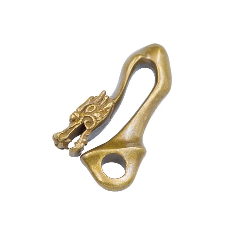 Coppertist. Wu Оригинальный Китайский единорог талисманы брелок латунная поясная