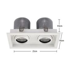 SCON AC110-240V с двойной головкой 60 вт высокий светильник 4800LM CREE COB CRI Ra> 85 Офис Гостиная супермаркет современный потолочный светильник