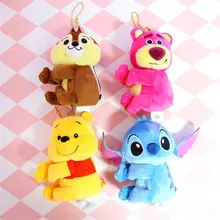 Disney милый мультфильм Креативный школьный кошелек монета сумка Плюшевые куклы стежка сумка с подвесками аксессуары