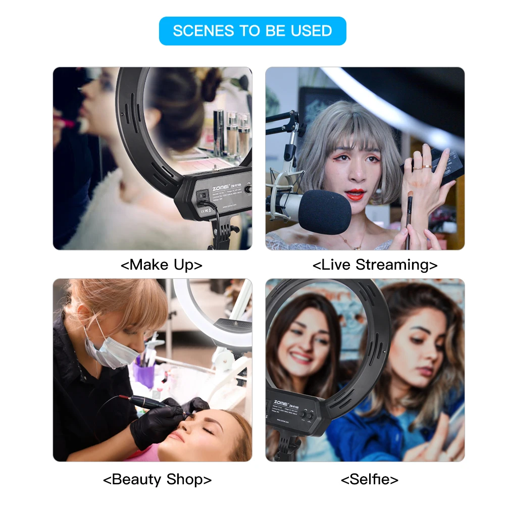 Zomei ZM 16C с регулируемой яркостью для фотографии фотостудии телефона видео 16