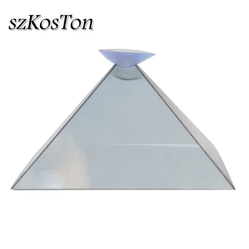 3D Holographic Hologram Display Pyramid Stand Projector For 3.5 to 6.5 inch Mobile Phone Tablet Hologram Projector Video Stand