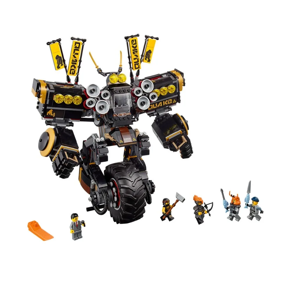 

Ninjagoe Kit 1346pcs Building Blocks Compatible Legoe Ninjagoe 70632 toys for Childrens Bricks Quake Mech Model boy gifts