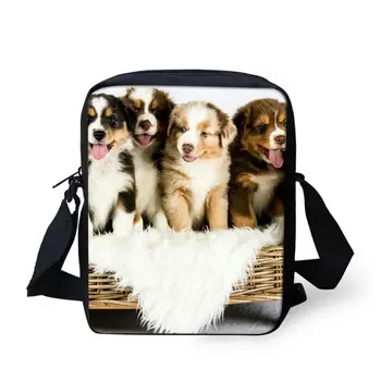 

Australian Shepherd Dog Lover Case 3D Casual for Girls Boys Students Unisex Messenger Bag Crossbody School Bags Sac de plage