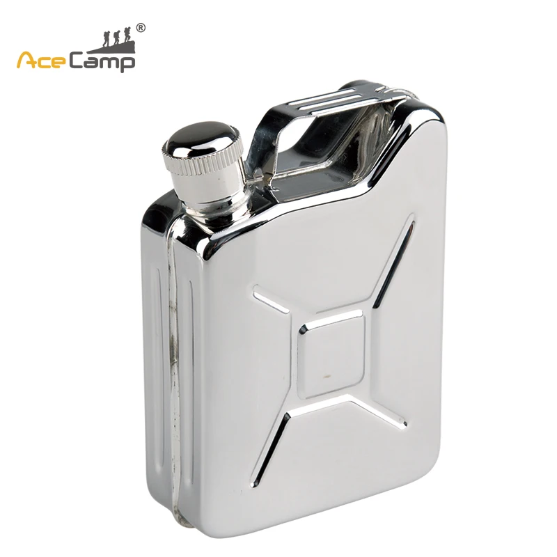 

AceCamp Stainless Steel Flask Funnel Can 5 oz Portable for Liquor Whisky Bottle Drinkware Alcohol Bottle Outdoor Gift