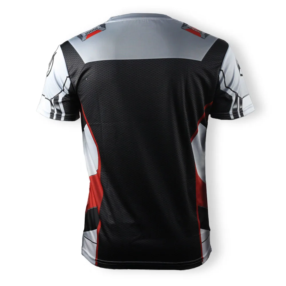 3D Avengers Endgame Realm Cosplay T-shirt Iron Man Captain Marvel Captain America Black Widow Costume Sport Tight Tees Dropship