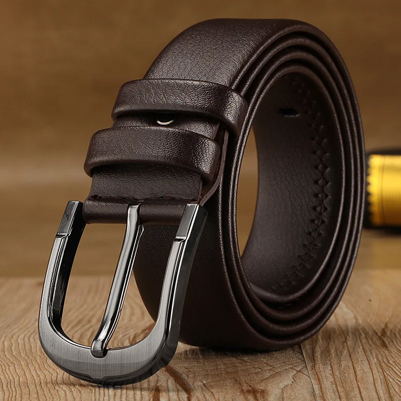 High Quality Pin Buckle Designer Men Belts Faux Leather Belt Man ...