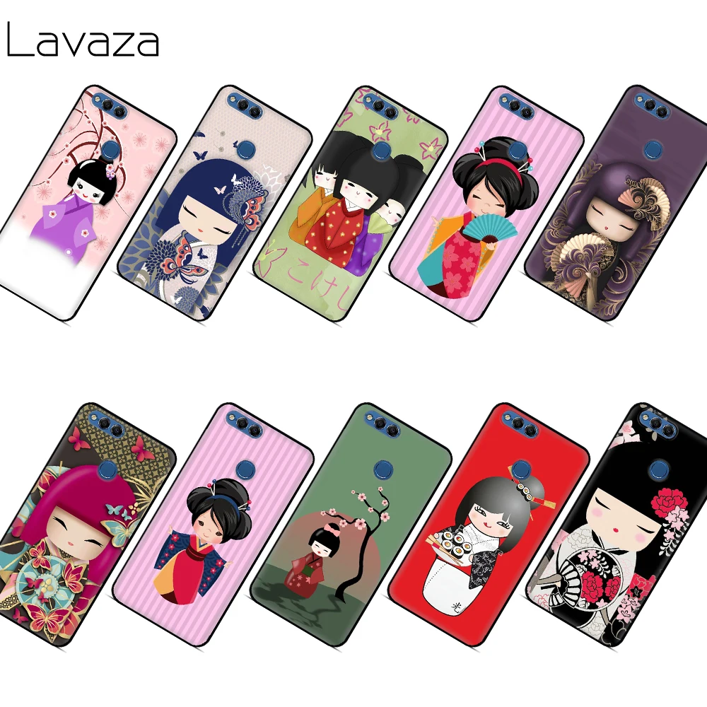 Lavaza kawaii Japanese Kokeshi doll чехол для Honor Mate 10 20S 6A 7A 7C 7X 8A 8C 8X 9 P9 Lite Pro Y6 Y7 Y9 Prime | Мобильные