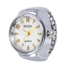 Стильные ювелирные изделия Новые Модные кварцевые аналоговые часы с циферблатом креативные стальные крутые эластичные кварцевые креативные женские мужские часы с кольцом из сплава dsp