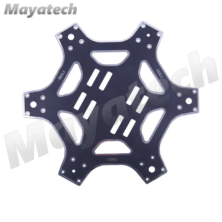FPV F550 Hexa Frame Arm HexaCopter PCB с шасси Gimbal Защитная батарея Plate для квадрокоптера Flamewheel