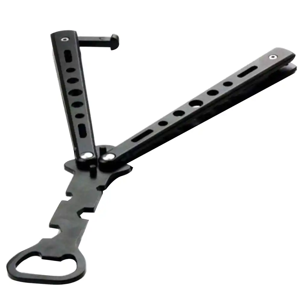 1Pc Stainless Steel Bottle Opener Butterfly Knife Style Bar Supplies