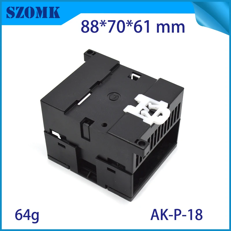 szomk plastic din rail enclosure electronics box PLC instruement plastic housing case plastic junction box (4)