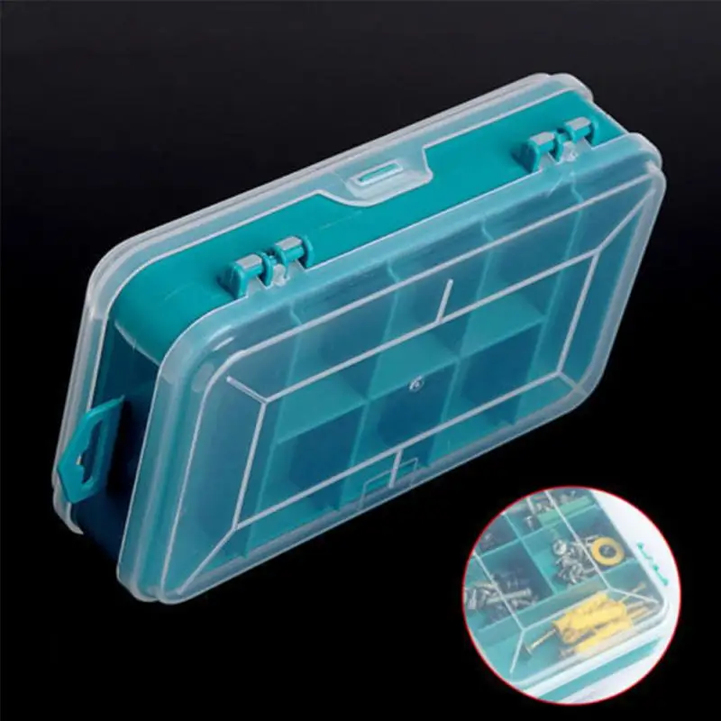 13 сеток портативный прозрачный винты коробка для хранения двухсторонний многофункциональный чехол для хранения инструментов пластиковый чехол