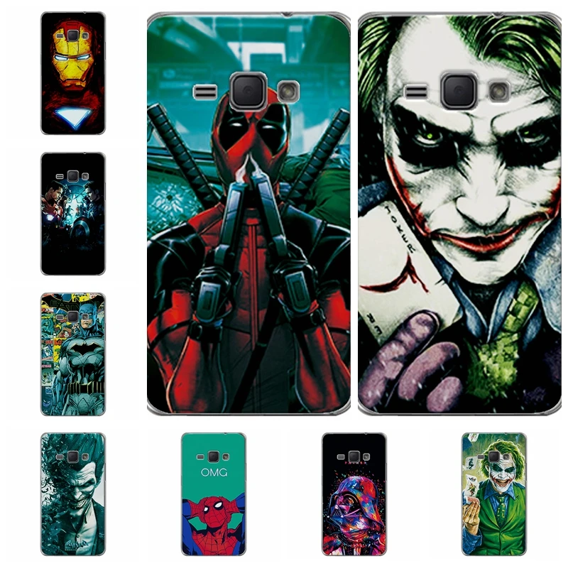 Charming Marvel Hero Captain America Phone Case For Samsung Galaxy J1 2016 Spiderman Soft TPU J120F Shell |