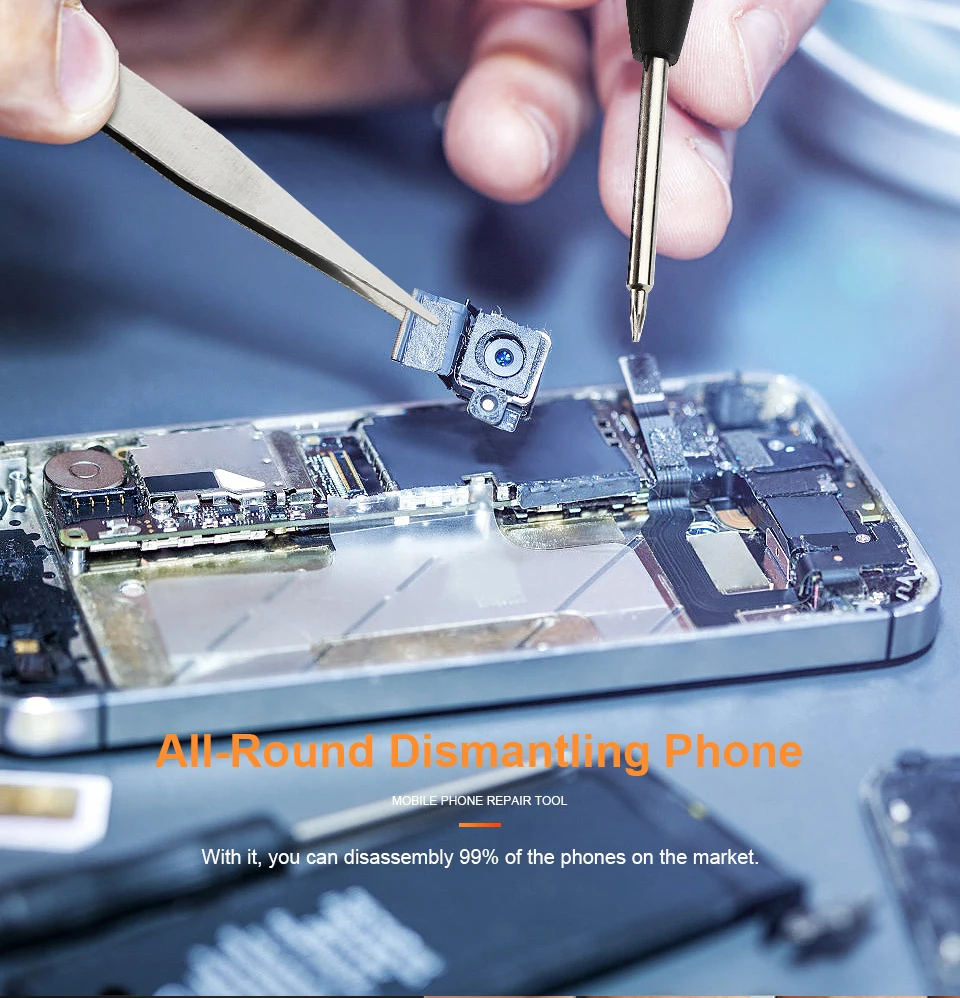 JelBo 48 в 1 Набор инструментов для ремонта мобильных телефонов ЖК-экран инструменты для открытия присоска Scewdriver набор Прай разбор и Ремонт