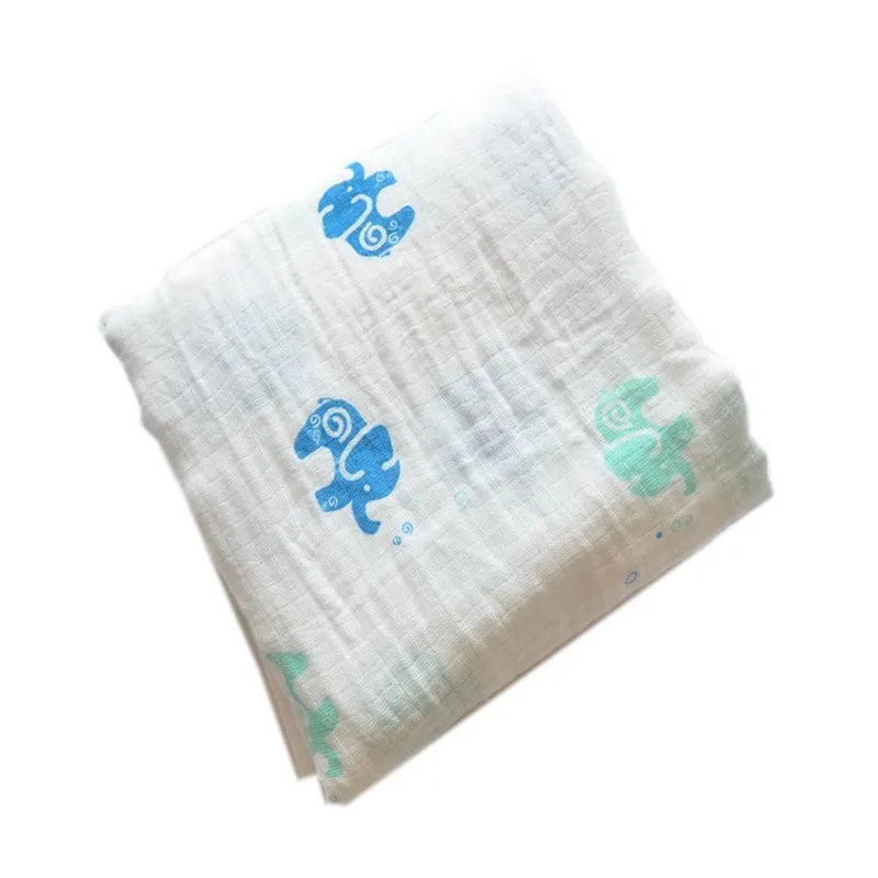 Малыш мультфильм постельные принадлежности пеленание теплое одеяло для новорожденных 100% хлопок пеленание полотенце 120x120 см tq