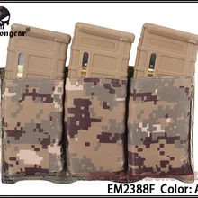Emerson Шестерни тройной M4 чехол быстро журнал MOLLE снаряжение для военных игр для страйкбола пейнтбол оборудование MAG AOR2 EM2388F