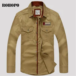 Afs Jeep 5Xl a S Camisa de Gran Tamaño para Hombres, 2017 Otoño Manga Larga Sólido Casual Hombre Cargo Bolsillos Bolsillos Camisa, Estilo Militar Hombres Afs Jeep 5Xl a S Camisa de Gran Tamaño para Hombres, 2017 Otoño Manga Larga Sólido Casual Hombre Cargo Bolsillos Bolsillos Camisa, Estilo Militar Hombres