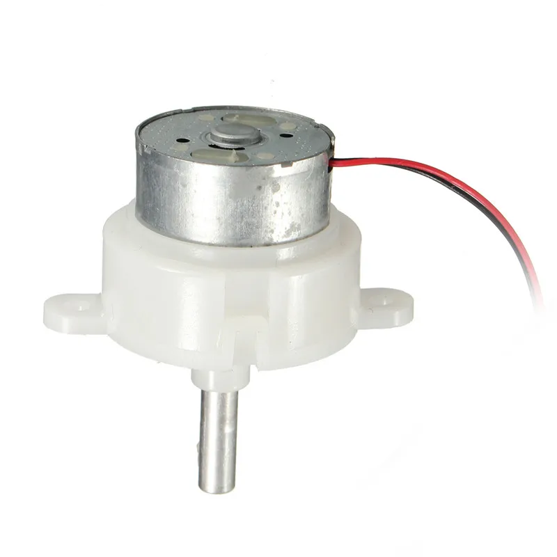 2шт DC 5 V 6 V 9 V 12 V червячный редуктор длинный вал для мотора шестерни низкоскоростной двигатель 5-12 RPM