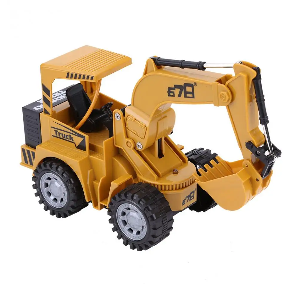 

1:24 RC Excavator Truck 5 Channel RC Tractor Digger Easy Convenient Durable Use Remote Control Excavator Construction Truck Toy