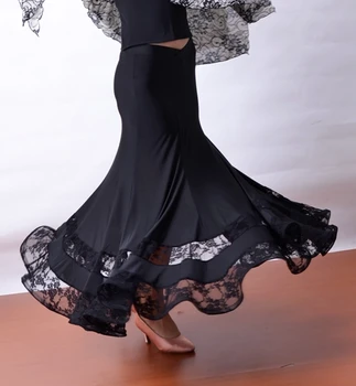 Modern dance SIX pieces of V type elastic lace skirt S12064 Modern dance SIX pieces of V type elastic lace skirt S12064