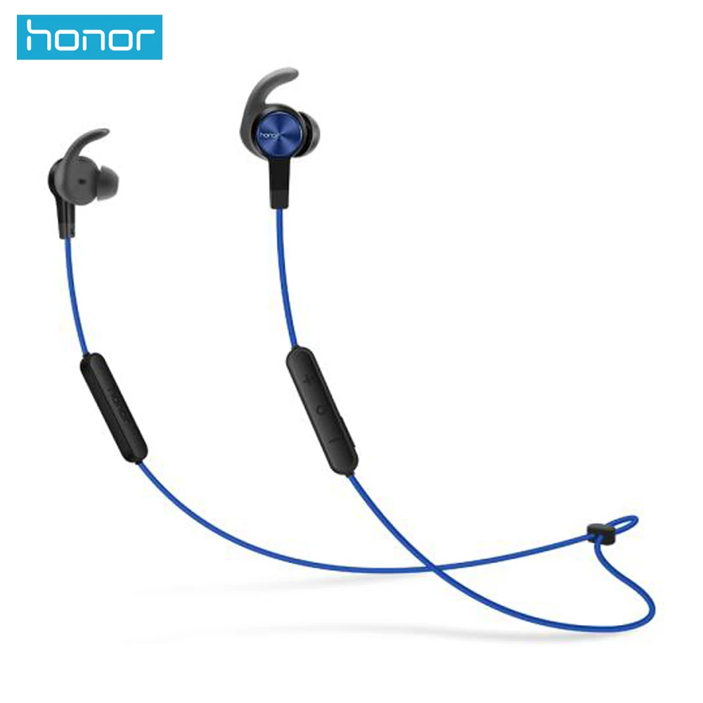 Blue huawei Honor xSport Bluetooth гарнитура AM61 IPX5 Водонепроницаемый BT4.1 Музыкальный Микрофон управление беспроводные наушники для Android IOS - Цвет: Blue
