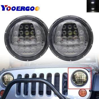 

2018 newest 7Inch Round LED Headlight 7" Projector Headlamp For Jeep Wrangler Hummer lada niva 4x4 Truck Suzuki Samurai