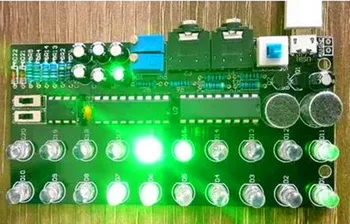 

Free Shipping!!! Fun Level Indicator Kit / with voice control music spectrum indicator / electronic diy production kit (parts)
