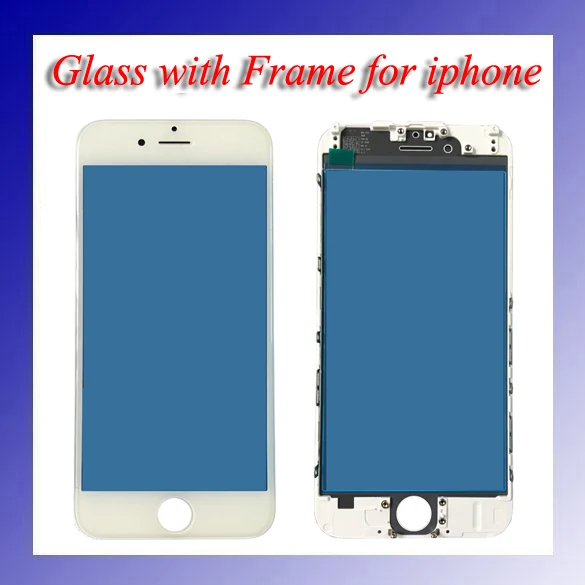 2pcs/lot High Quality for iphone Original New A+ LCD Front Touch Screen Glass Outer Lens with Frame Bezel 5pcs lot official original new a quality screen for 6s lcd display black white